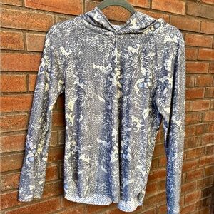 Maaji Gray and White Activewear Top